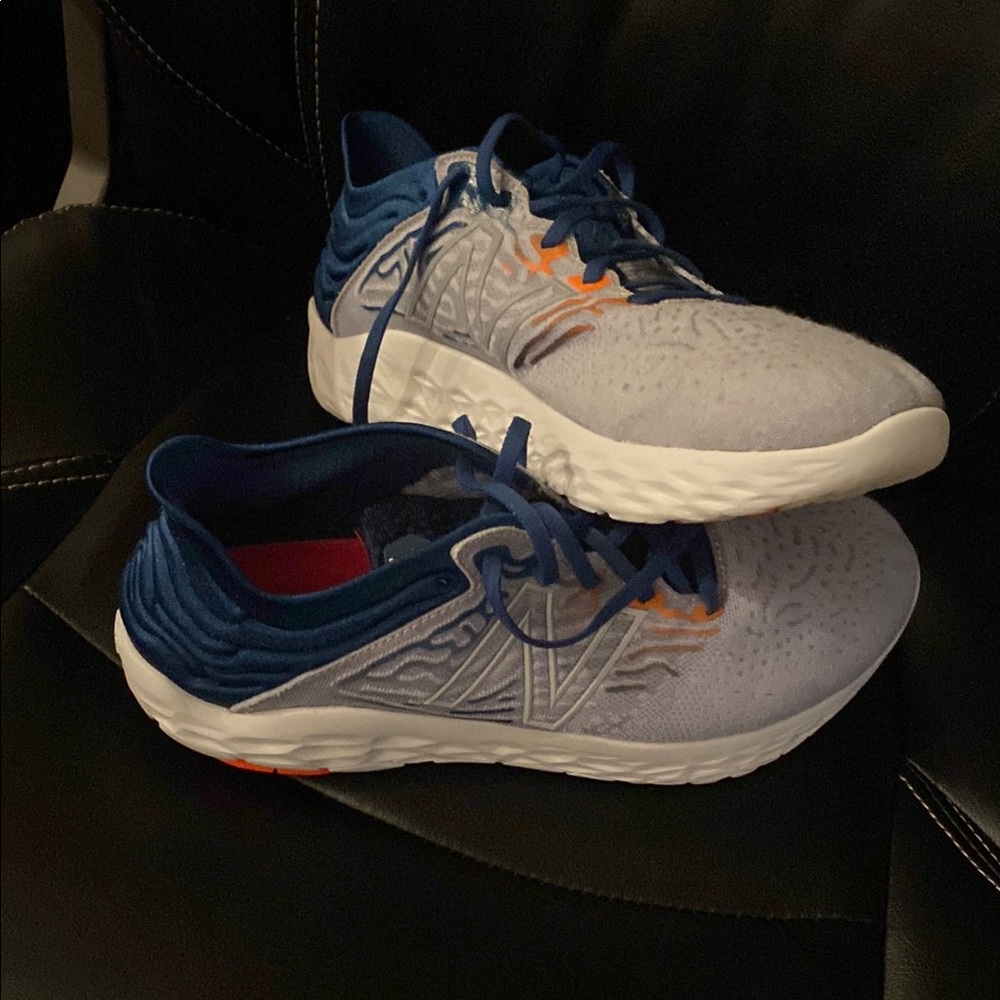 New Balance Navy and White Running Shoes